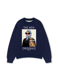 Áo Sweater Nỉ Hai Da Lady Cat