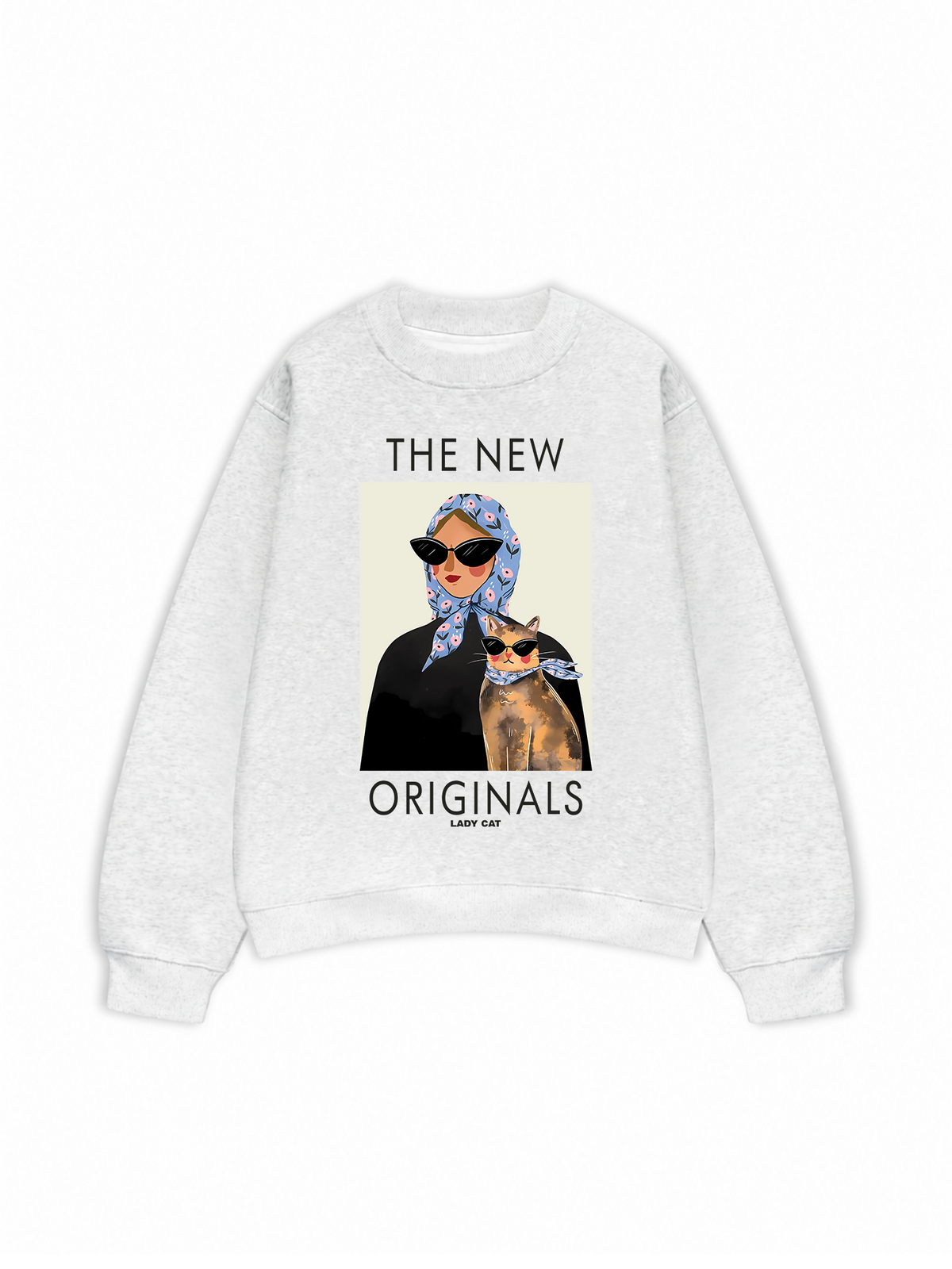Áo Sweater Nỉ Hai Da Lady Cat