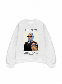 Áo Sweater Nỉ Hai Da Lady Cat