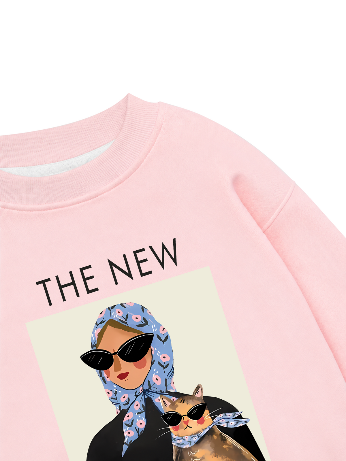 Áo Sweater Nỉ Hai Da Lady Cat