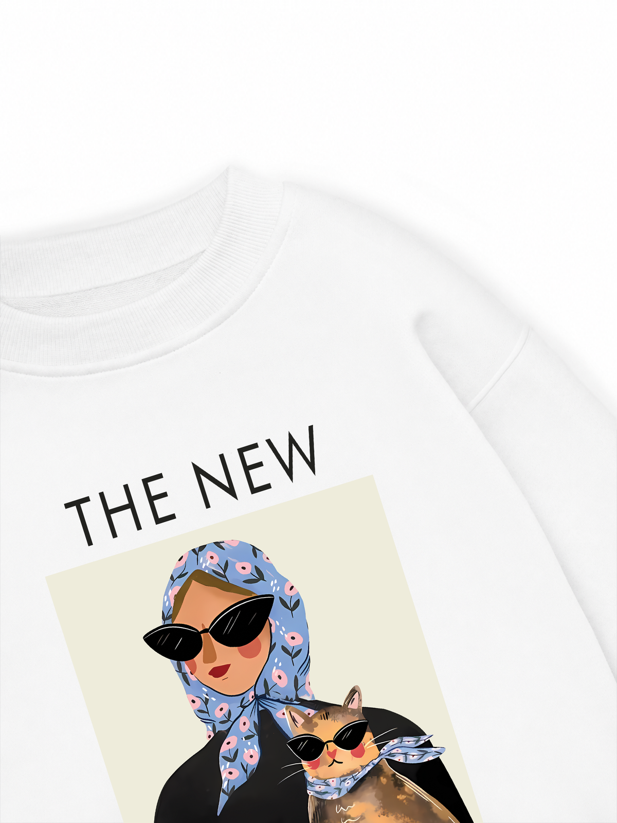 Áo Sweater Nỉ Hai Da Lady Cat