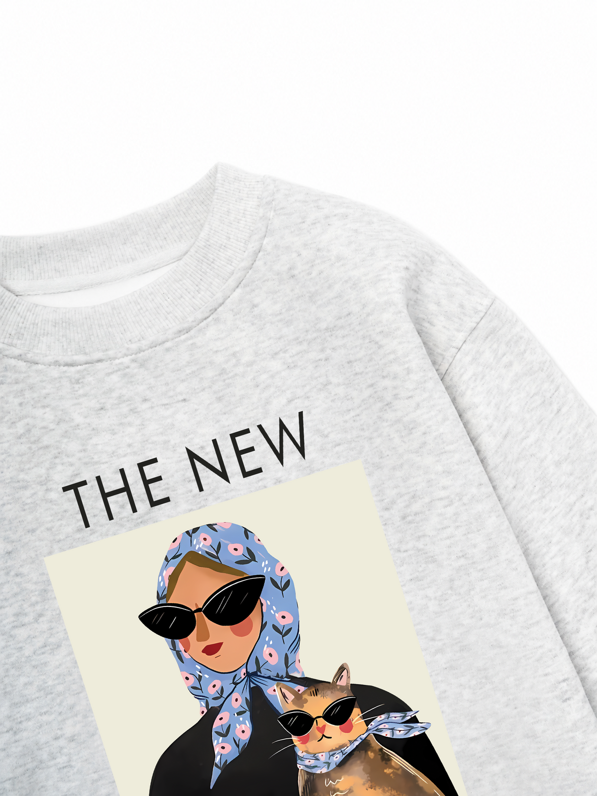 Áo Sweater Nỉ Hai Da Lady Cat
