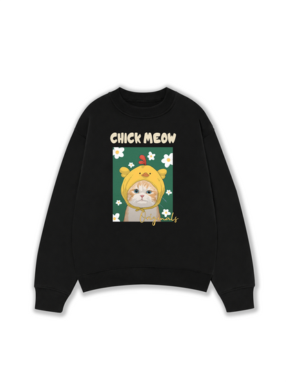 Áo Sweater Nỉ Hai Da Chick Meow