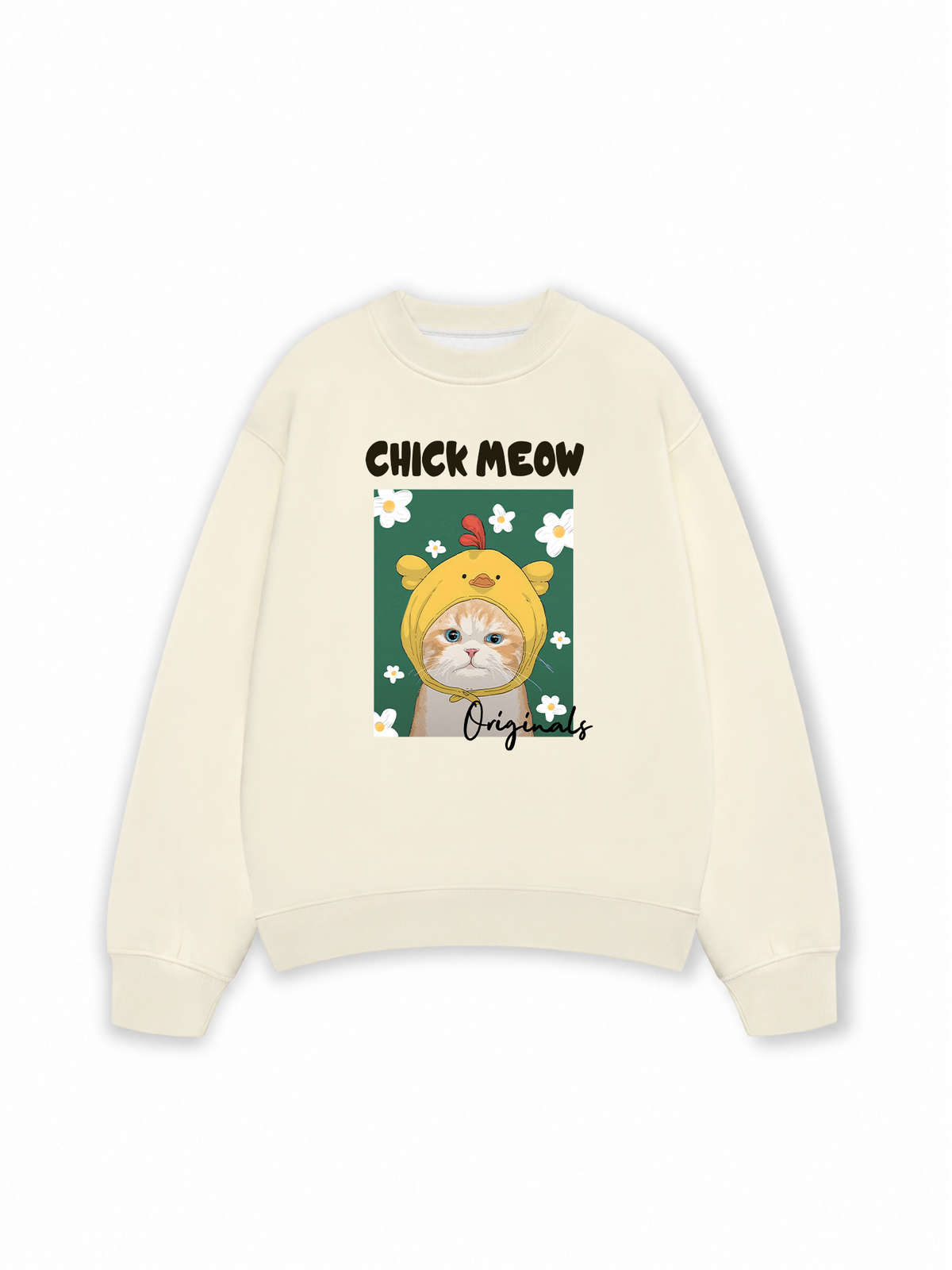 Áo Sweater Nỉ Hai Da Chick Meow