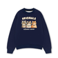 Áo Sweater Nỉ Hai Da Cute Three Cat Vitamin Meow