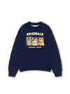 Áo Sweater Nỉ Hai Da Cute Three Cat Vitamin Meow