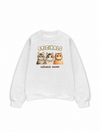 Áo Sweater Nỉ Hai Da Cute Three Cat Vitamin Meow