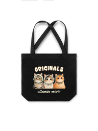 Túi Tote Cute Three Cat Vitamin Meow