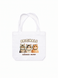 Túi Tote Cute Three Cat Vitamin Meow