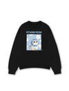 Áo Sweater Nỉ Hai Da Flower With Meow