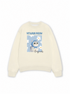 Áo Sweater Nỉ Hai Da Flower With Meow