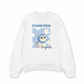 Áo Sweater Nỉ Hai Da Flower With Meow