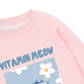 Áo Sweater Nỉ Hai Da Flower With Meow