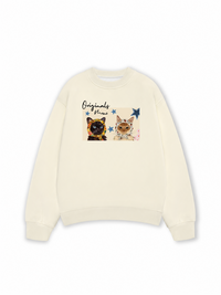 Áo Sweater Nỉ Hai Da Originals Meow