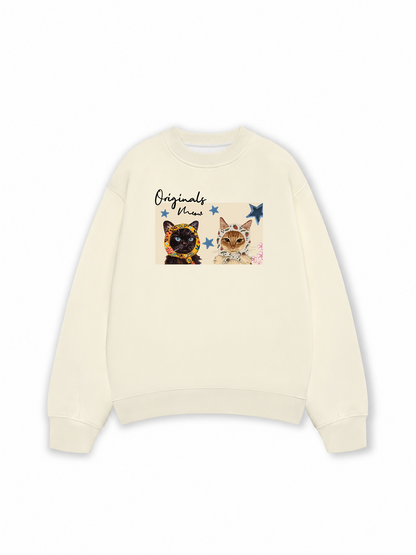 Áo Sweater Nỉ Hai Da Originals Meow
