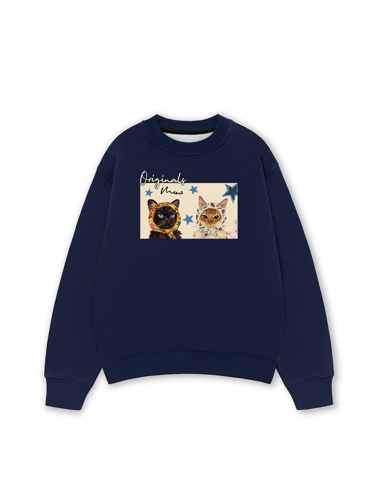 Áo Sweater Nỉ Hai Da Originals Meow