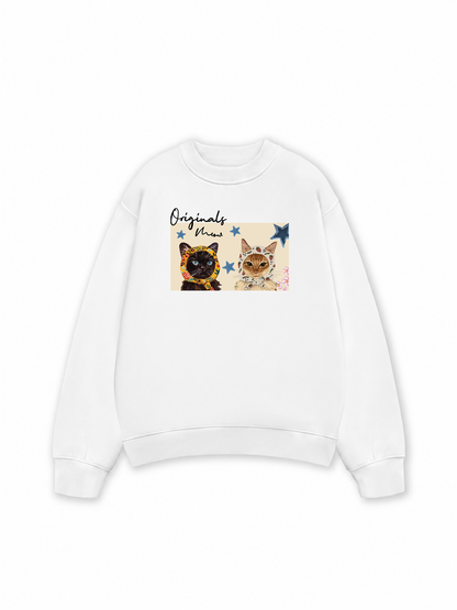 Áo Sweater Nỉ Hai Da Originals Meow