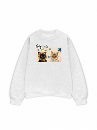 Áo Sweater Nỉ Hai Da Originals Meow