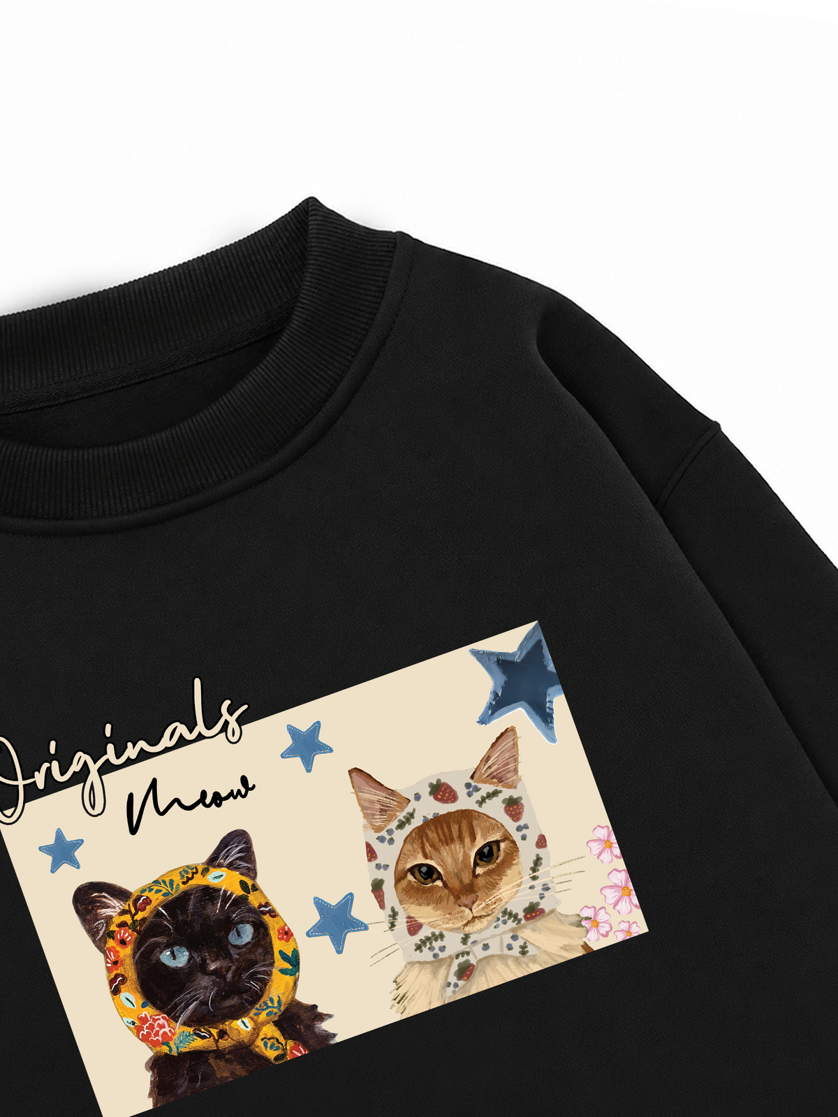 Áo Sweater Nỉ Hai Da Originals Meow