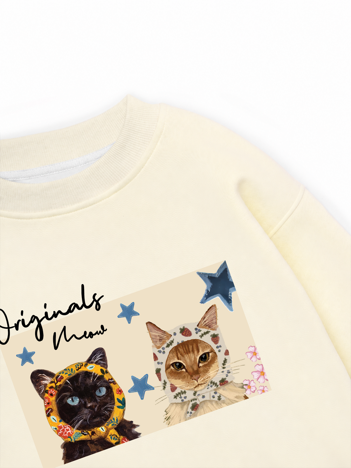 Áo Sweater Nỉ Hai Da Originals Meow