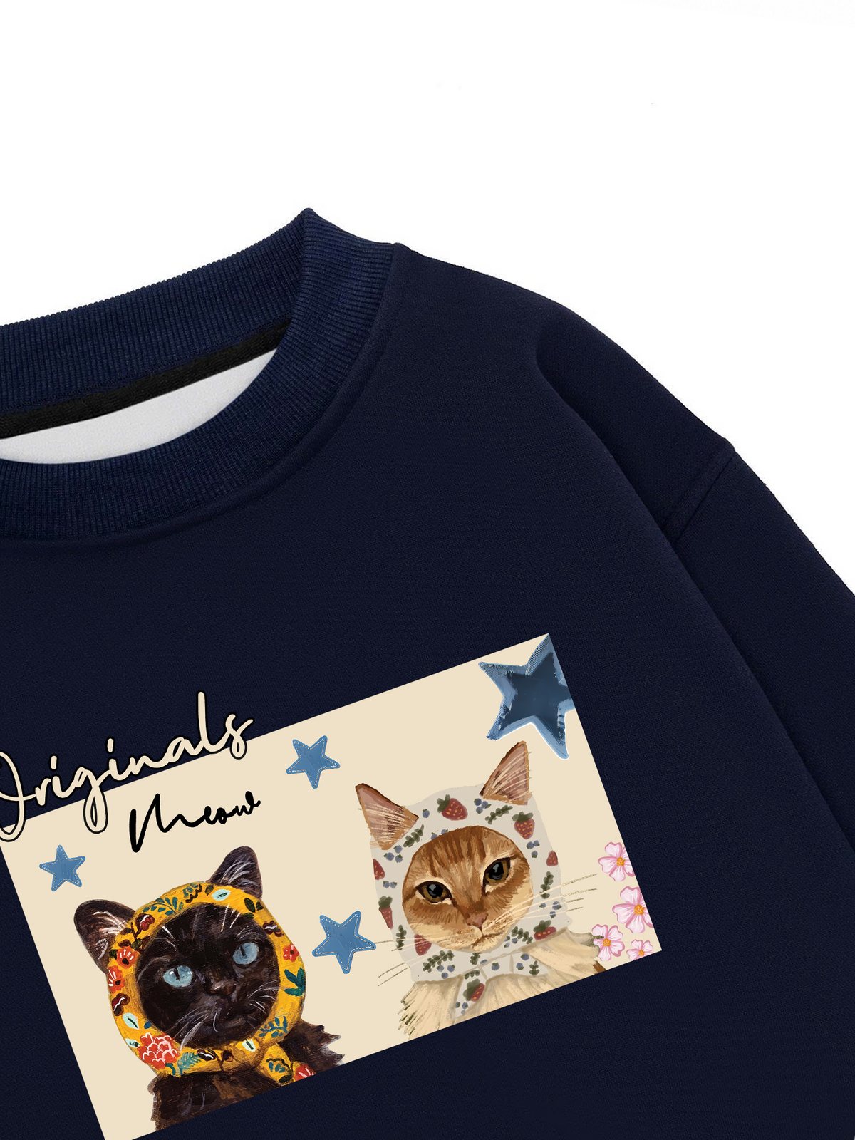 Áo Sweater Nỉ Hai Da Originals Meow