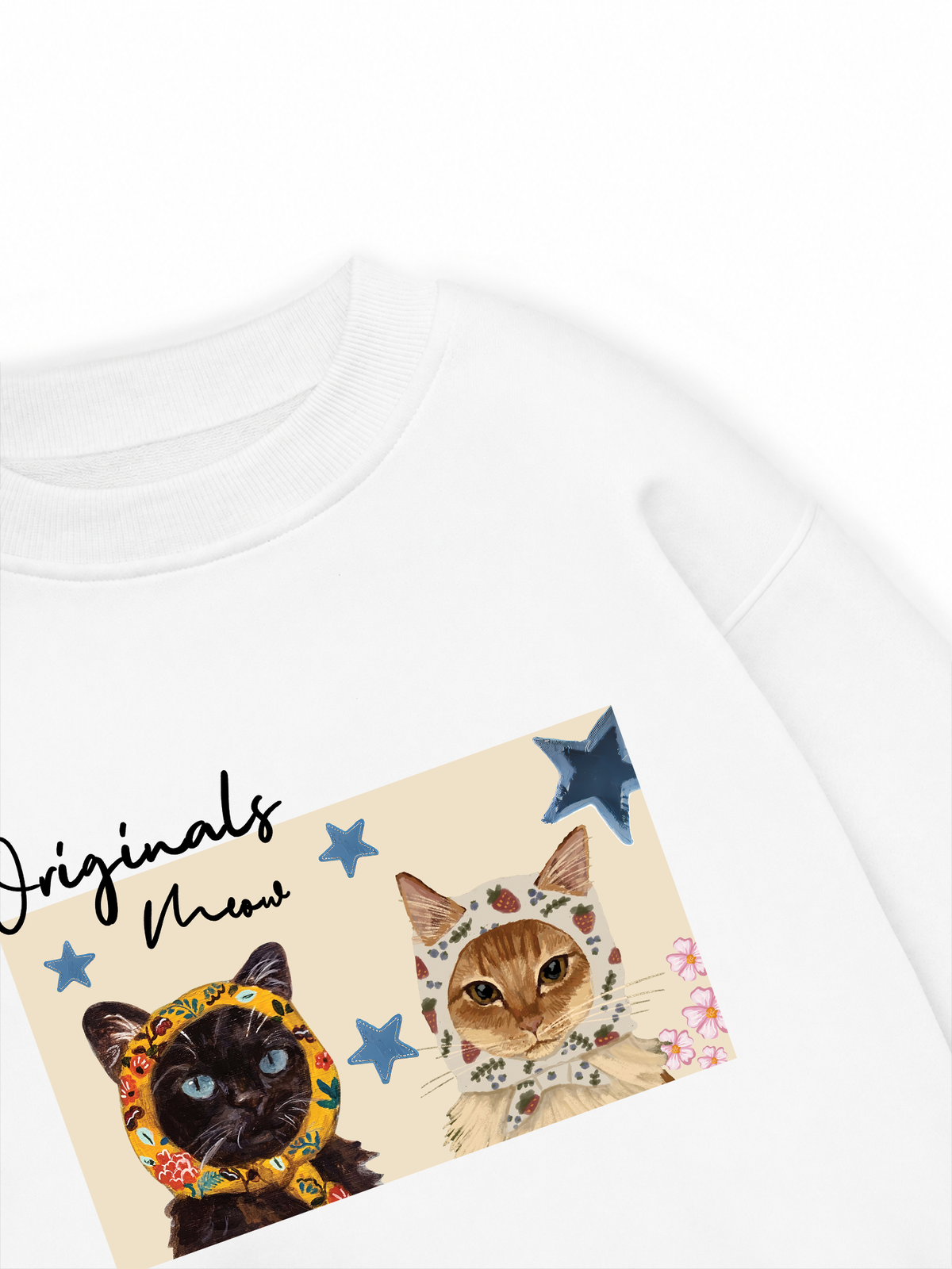 Áo Sweater Nỉ Hai Da Originals Meow