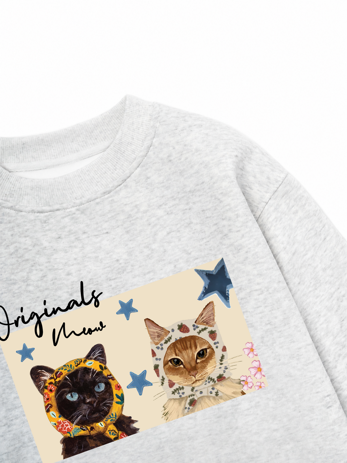 Áo Sweater Nỉ Hai Da Originals Meow