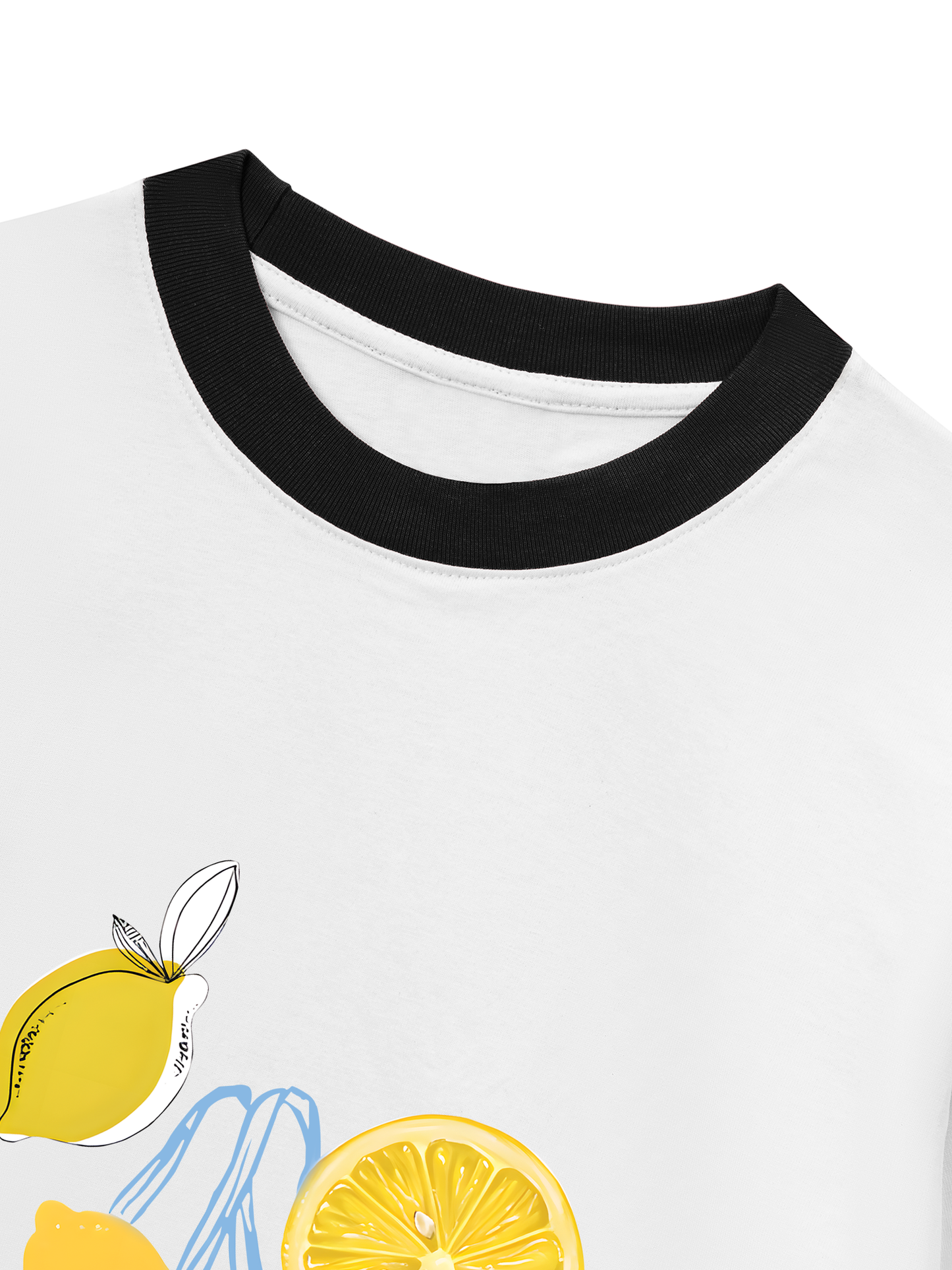 Áo Thun Ringer Relaxed Fit Summer Vibes Lemon Shopping