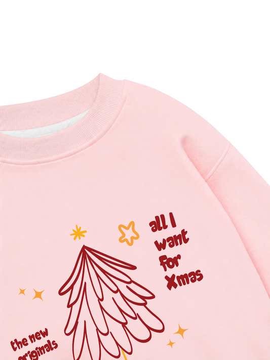 Áo Sweater Nỉ Hai Da All I Want For Christmas