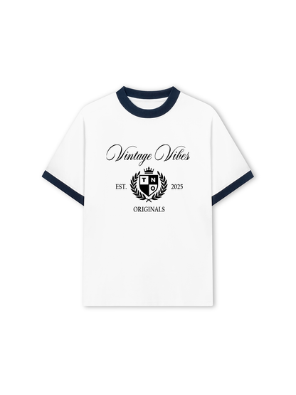 Áo Thun Ringer Relaxed Fit VINTAGE VIBES