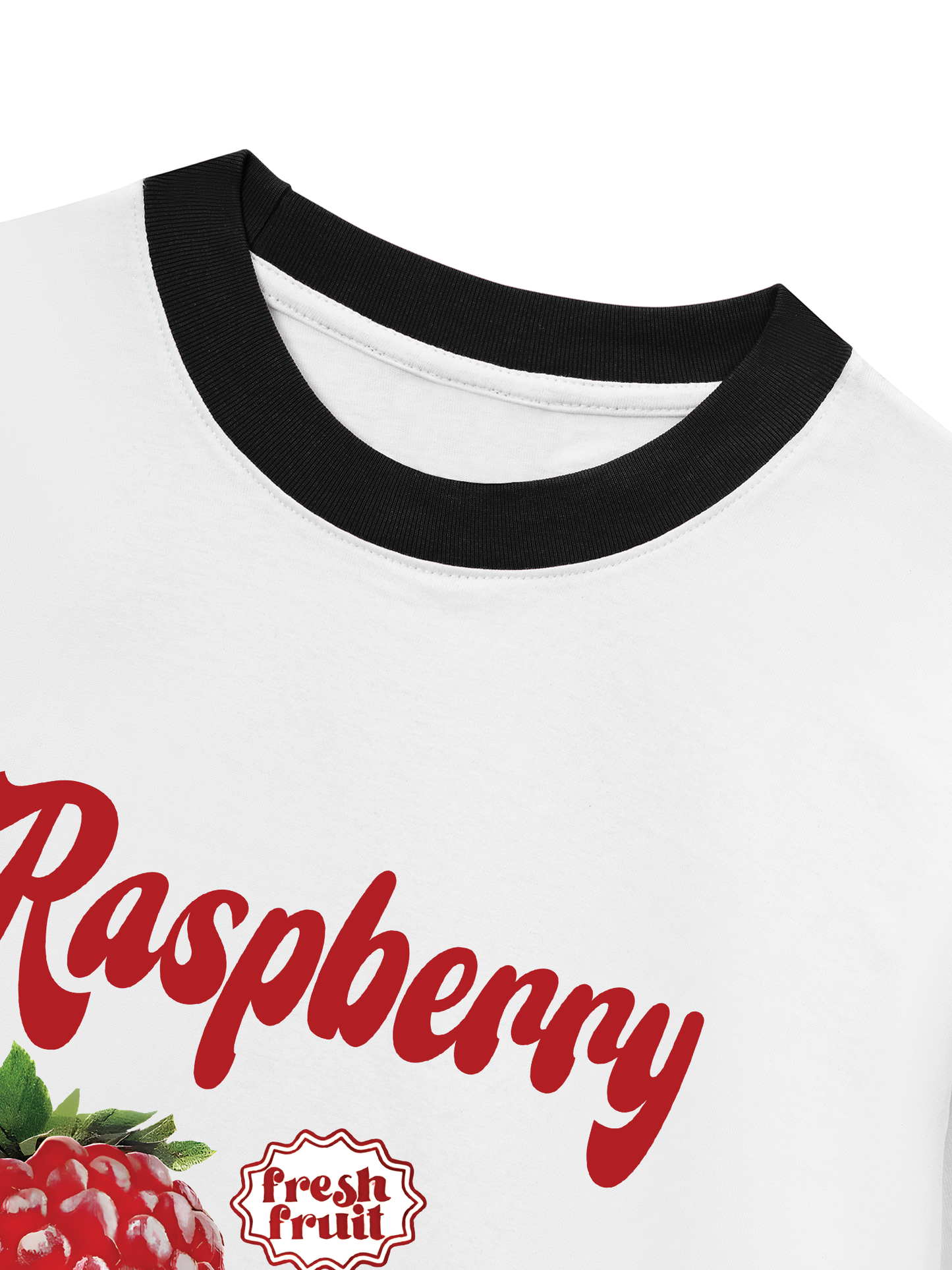 Áo Thun Ringer Relaxed Fit Summer Vibes Raspberry
