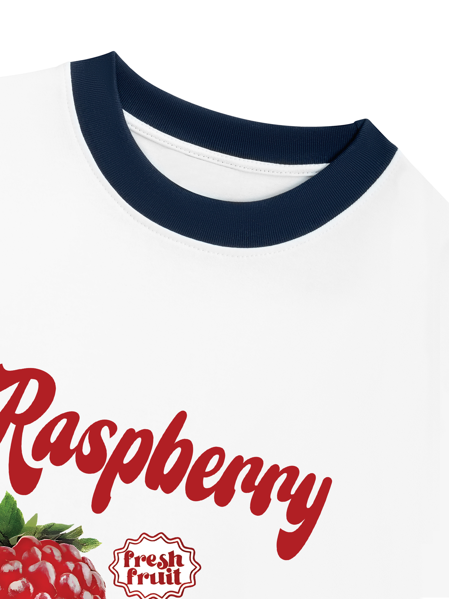 Áo Thun Ringer Relaxed Fit Summer Vibes Raspberry