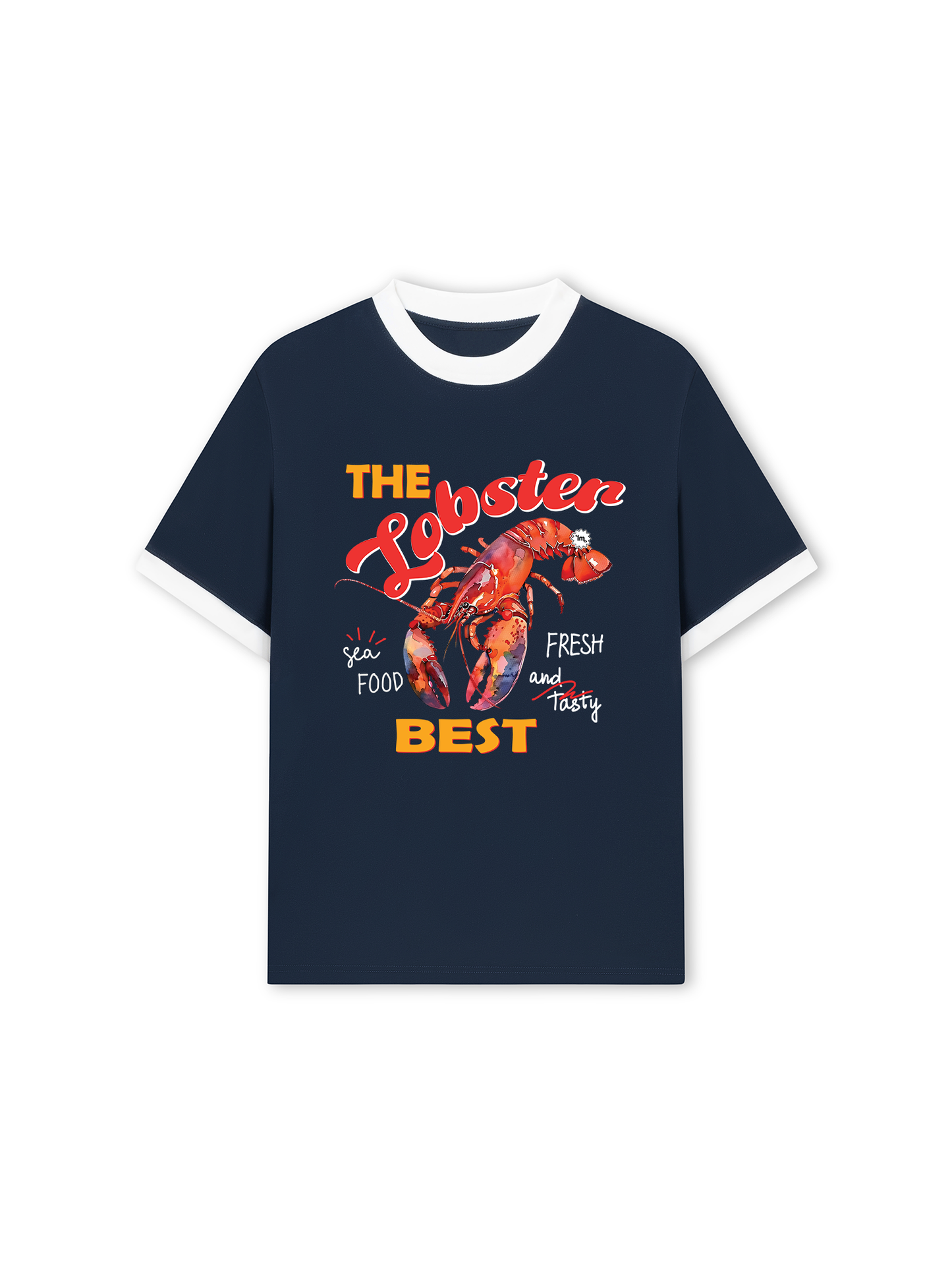 Áo Thun Ringer Relaxed Fit Summer Vibes The Lobster