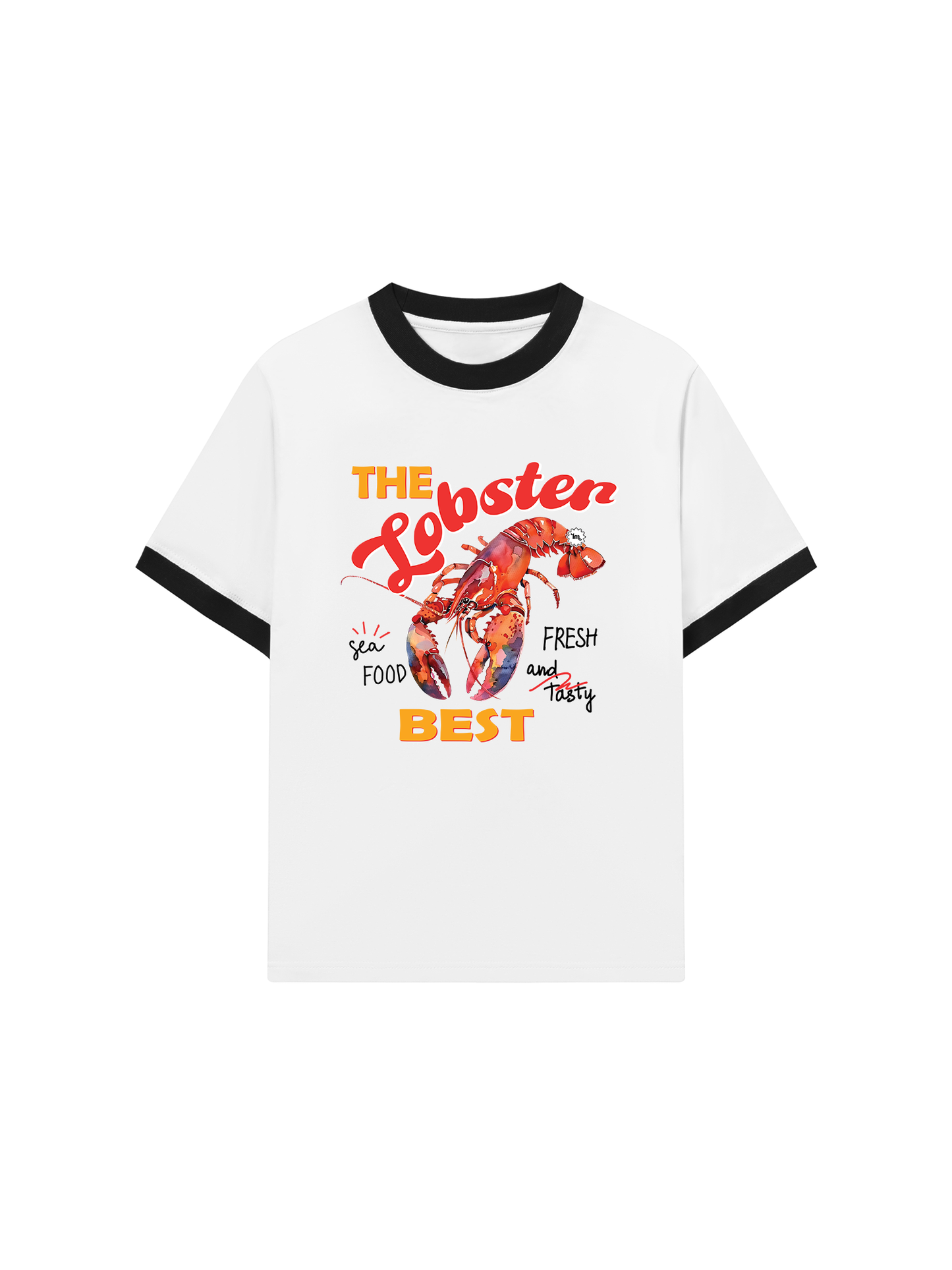 Áo Thun Ringer Relaxed Fit Summer Vibes The Lobster