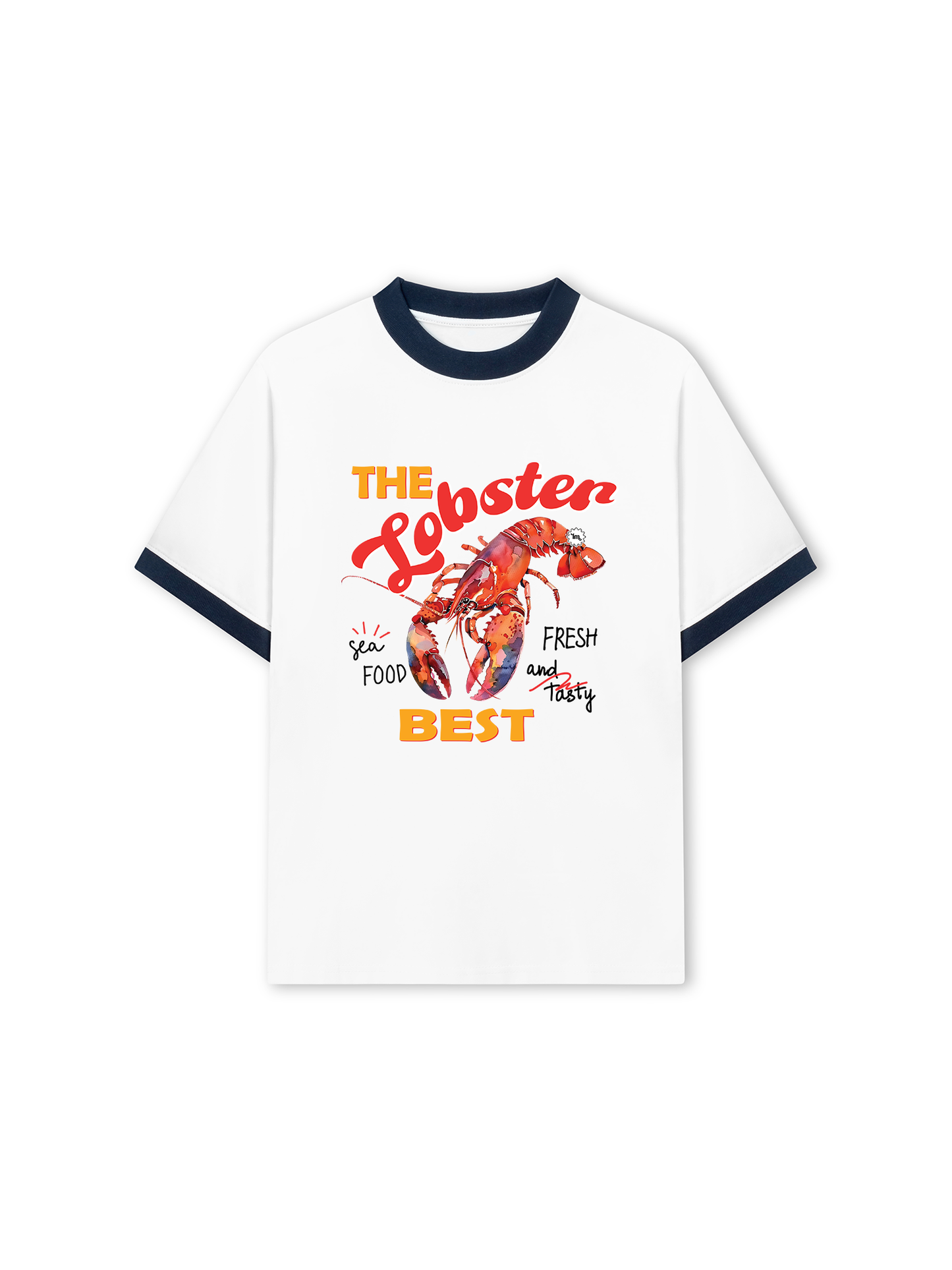 Áo Thun Ringer Relaxed Fit Summer Vibes The Lobster