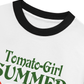 Áo Thun Ringer Relaxed Fit Summer Vibes Tomato Girl