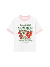 Áo Thun Ringer Relaxed Fit Summer Vibes Tomato Girl