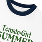 Áo Thun Ringer Relaxed Fit Summer Vibes Tomato Girl