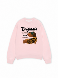 Áo Sweater Nỉ Hai Da Leopard Dachshund