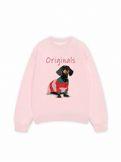 Áo Sweater Nỉ Hai Da Luxury Dachshund