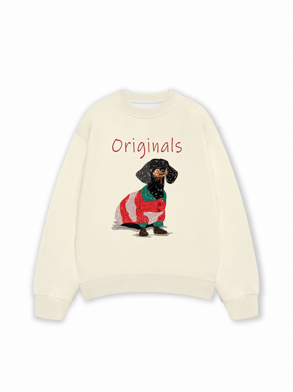 Áo Sweater Nỉ Hai Da Luxury Dachshund