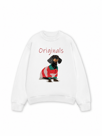 Áo Sweater Nỉ Hai Da Luxury Dachshund