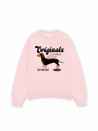 Áo Sweater Nỉ Hai Da Retro Dachshund