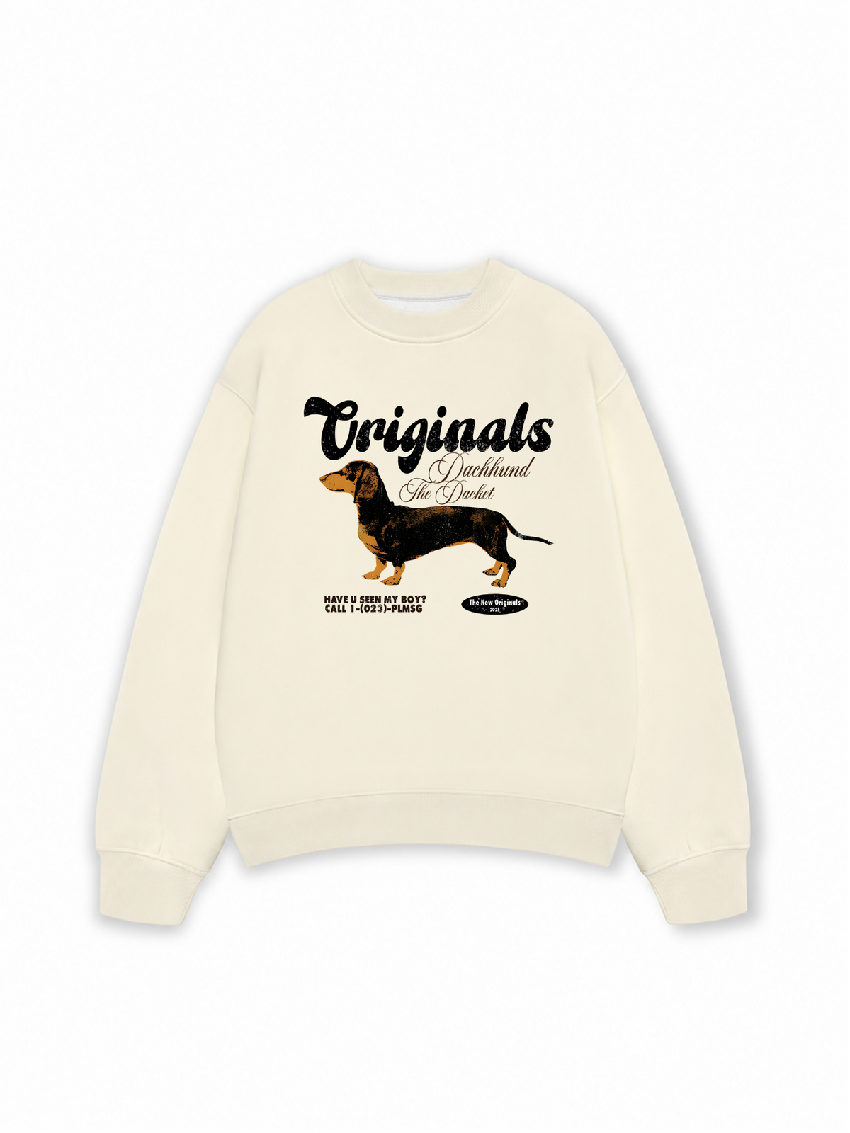 Áo Sweater Nỉ Hai Da Retro Dachshund