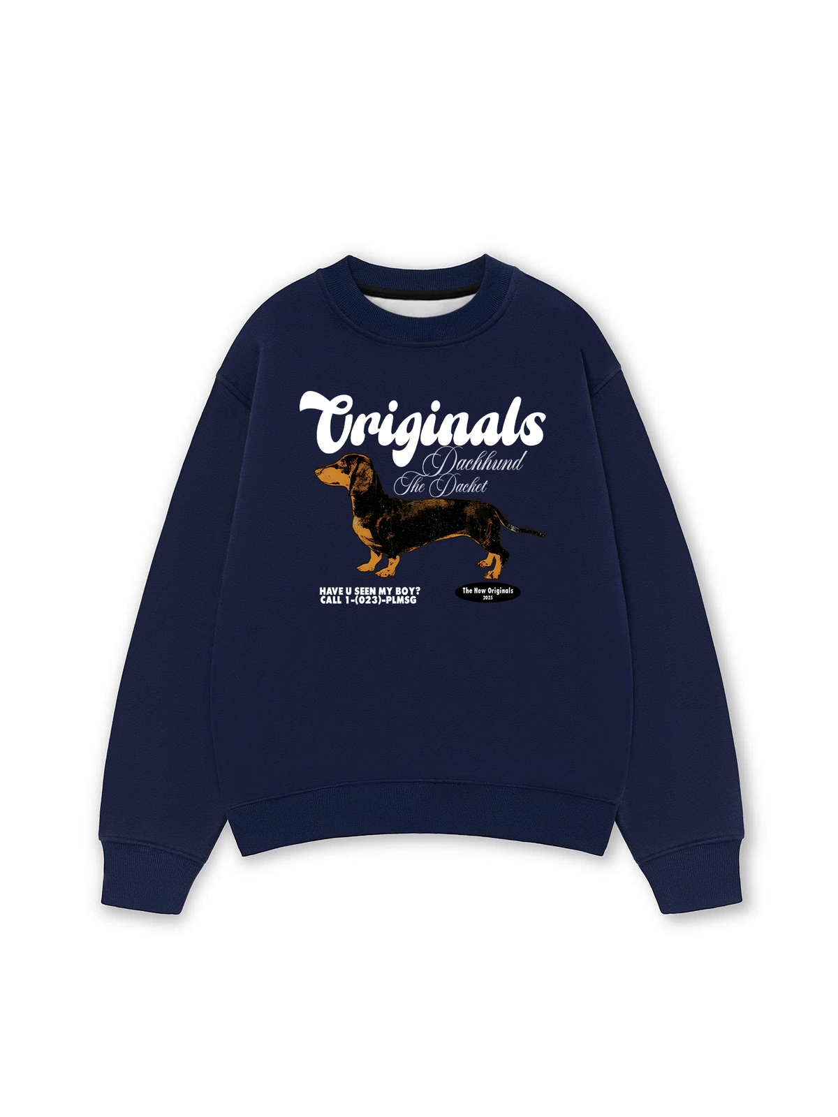 Áo Sweater Nỉ Hai Da Retro Dachshund