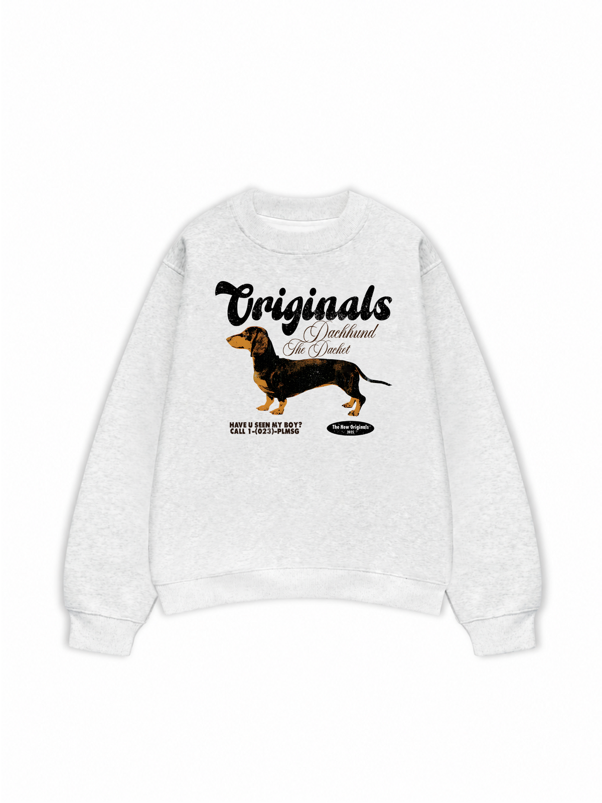 Áo Sweater Nỉ Hai Da Retro Dachshund
