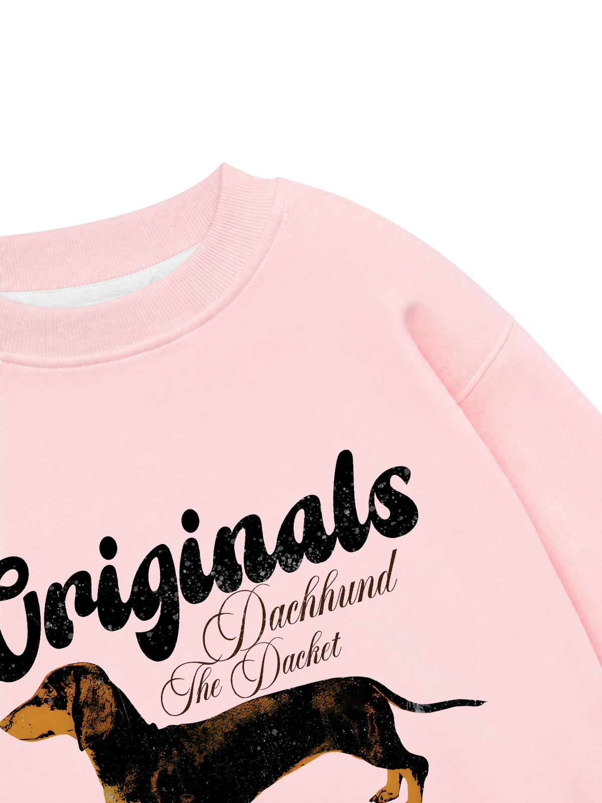Áo Sweater Nỉ Hai Da Retro Dachshund