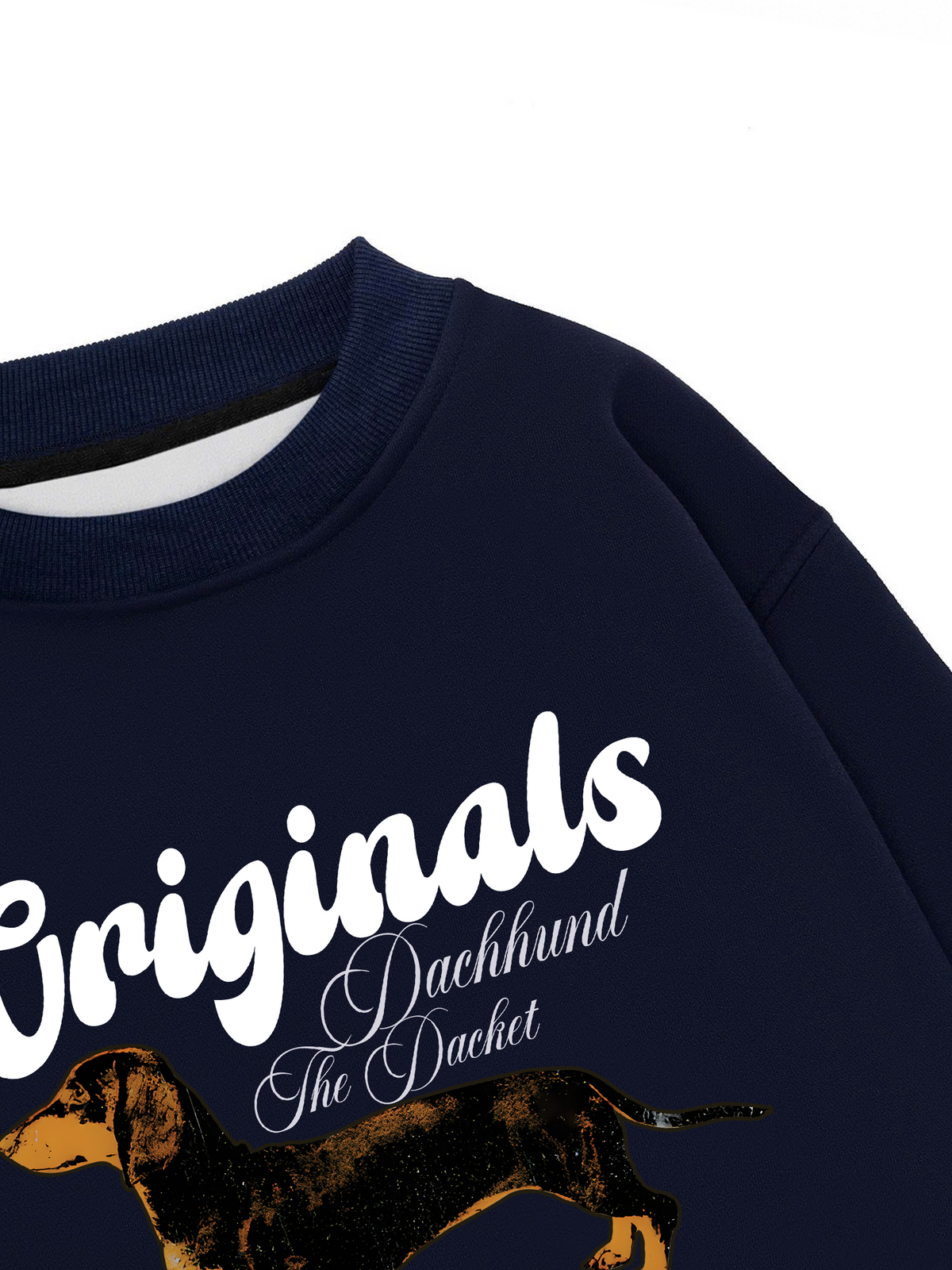Áo Sweater Nỉ Hai Da Retro Dachshund