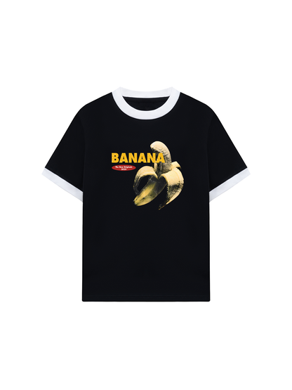 Áo Thun Ringer Relaxed Fit Summer Vibes Retro Bananaa