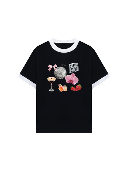 Áo Thun Ringer Relaxed Fit Summer Vibes Cute Things